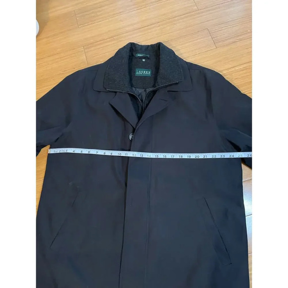 Lauren Ralph Lauren Black 2-n-1 Jacket Wool Warmer Vest Men 42 S Academia Classy - Picture 5 of 16
